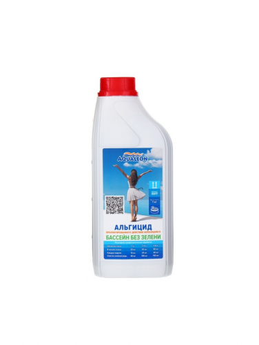 Альгицид Aqualeon непенящийся пролонгированного действия, 1 л (1 кг)
