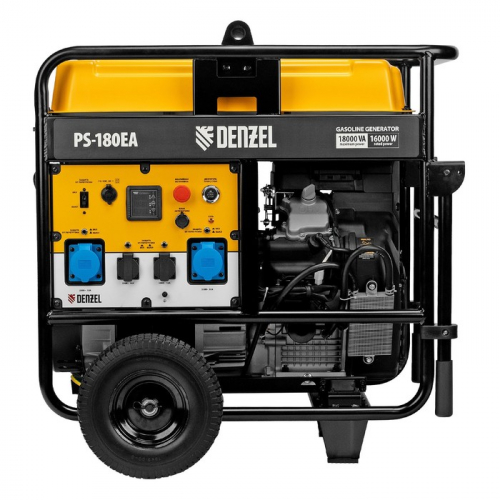 Генератор бензиновый DENZEL PS-180EA 946974, 18 кВт,230 В, 65 л, разъём ATS