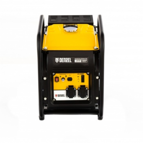 Генератор инверторный Denzel GT-2500iF, 230 В, 2.5 кВт, 2×220 В/1×12 В, 5 л, ручной старт