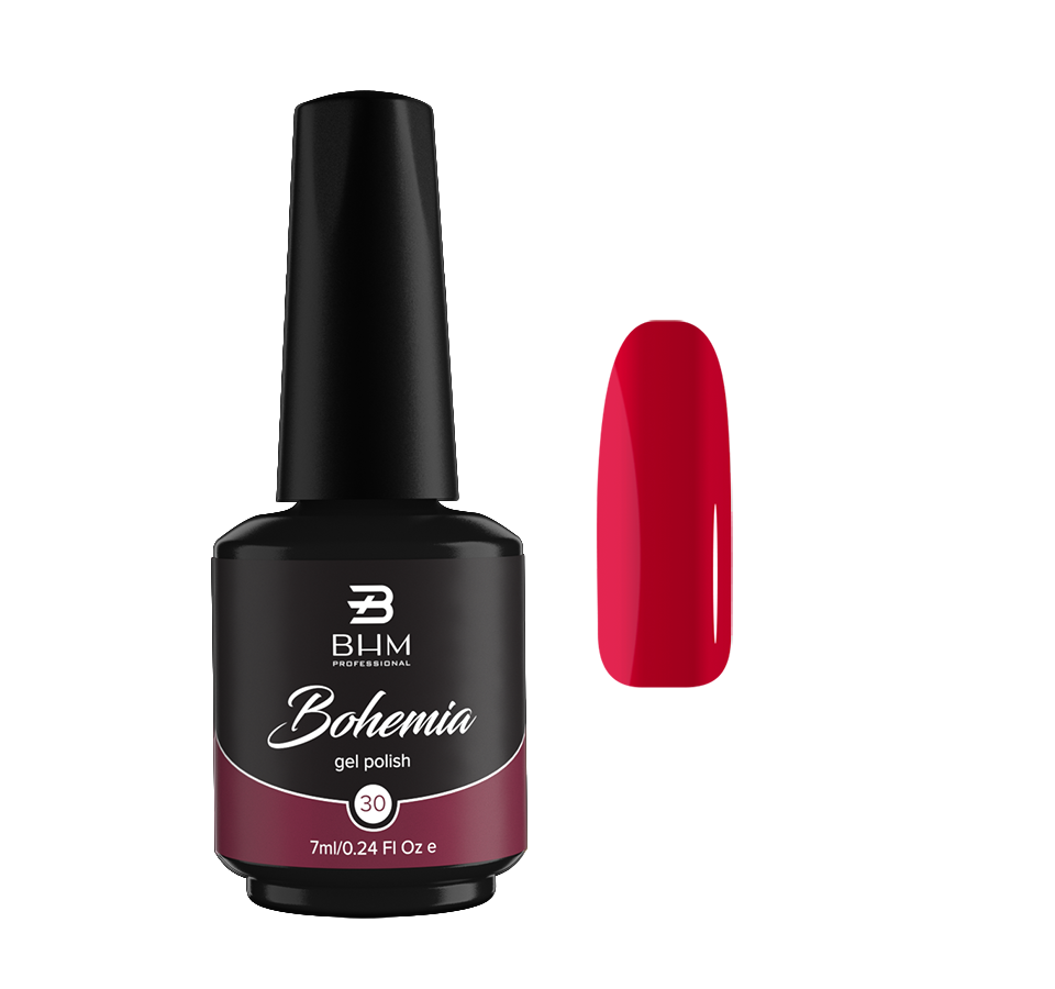 BHM Professional Гель-лак для ногтей / Wild orchid 030, 7 мл