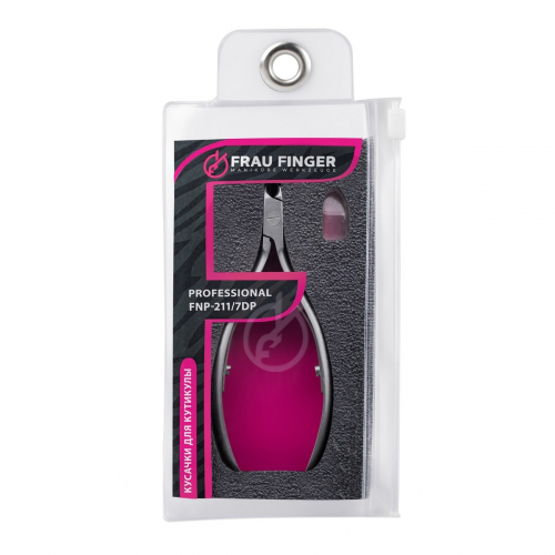 Frau Finger Кусачки маникюрные для кутикулы / Professional FNP-211/7DP, двойная пружина, ручная заточка, 7 мм