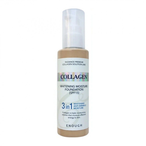 Enough Увлажняющий тональный крем 3 в 1 №21 / Collagen Whitening Moisture Foundation, 100 мл