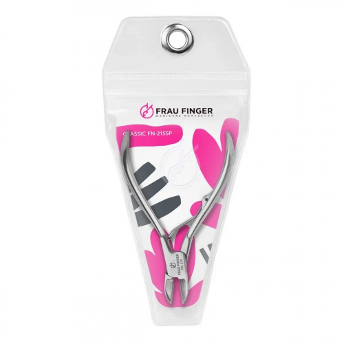 Frau Finger Кусачки педикюрные для ногтей / Classic FN-215SP, глянцевые, ручная заточка, 10,5 см