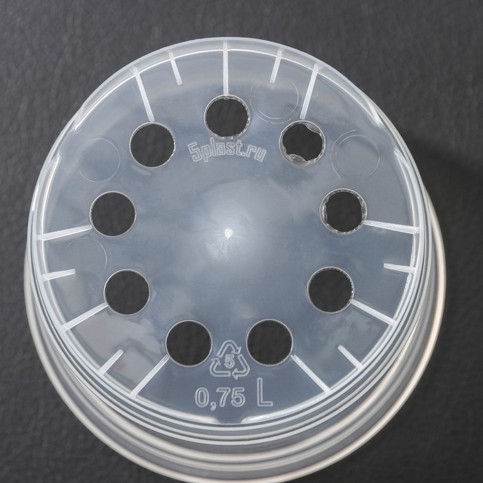 Горшок для орхидей «Орхидея», 750 мл, прозрачный