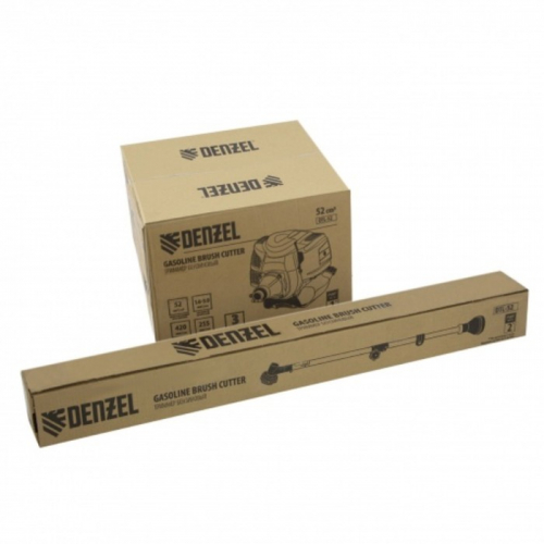 Триммер бензиновый Denzel DTL-52, 2Т, 3 л.с., 1.2 л, скос 42 см, 9500 об/мин, нож/леска