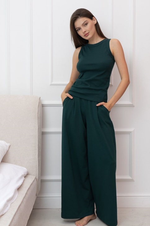 МАЙКА ЖЕНСКАЯ арт. 4112W-11048.4H-617 Темно-зеленый|рост 170