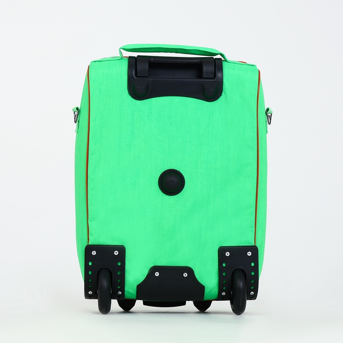 Чемодан детский на колёсах 32 л (S) Sacvoyage, на молнии, зелёный