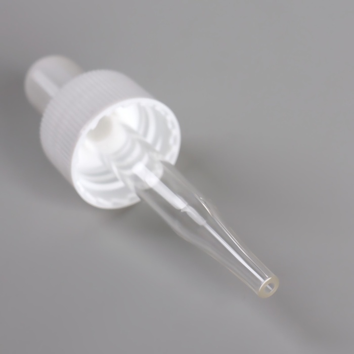 Бутылочка для хранения, с пипеткой, 35 мл, коричневая, белая