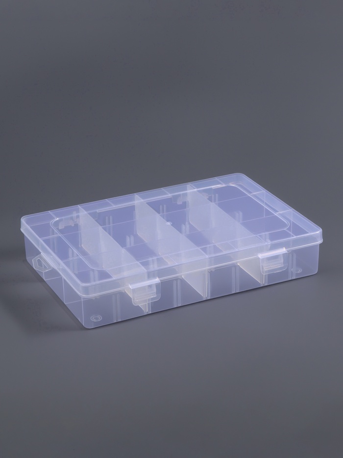 Органайзер для хранения мелочей, с подвесом, 12 ячеек, 14×12×3.3 см, прозрачный