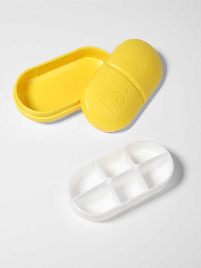 Таблетница «Pill Box», 6 секций, 10 × 5,5 × 3 см, цвет МИКС