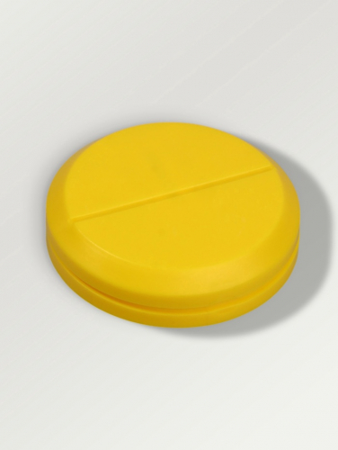 Таблетница с таблеторезкой, d = 7 × 2,3 см, 1 секция, цвет МИКС