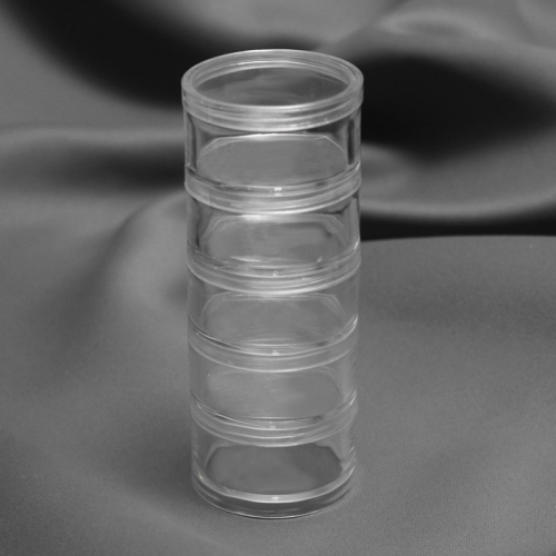 Баночки для хранения мелочей, накручивающиеся, d=5×3 см, 5 шт.