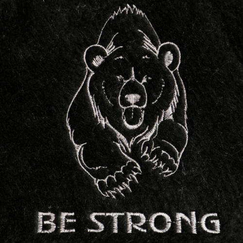 Шапка для бани и сауны Be strong, войлок, «Добропаровъ»