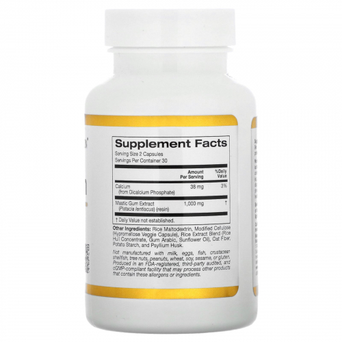 California Gold Nutrition, мастиковая смола, 500 мг,  растительные капсулы