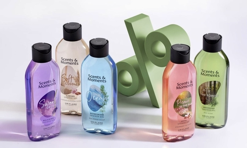 Вкуснейшие Гели для душа Scents & Moments подарят тебе приятные моменты