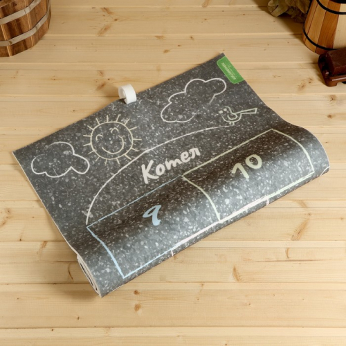 Коврик - лежак для бани с принтом «Классики», 150×50 см, войлок
