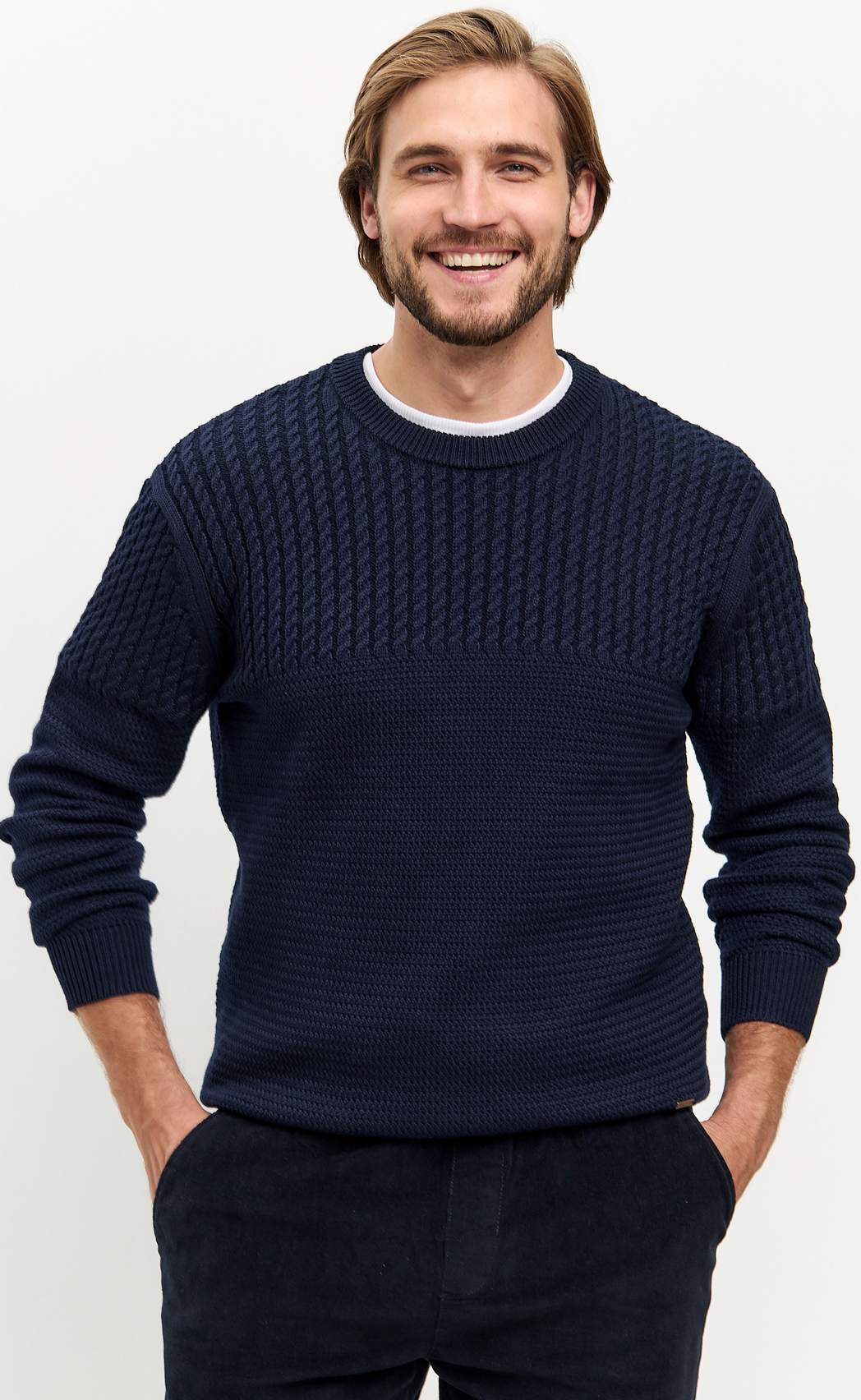 Джемпер F421-1557 d.blue