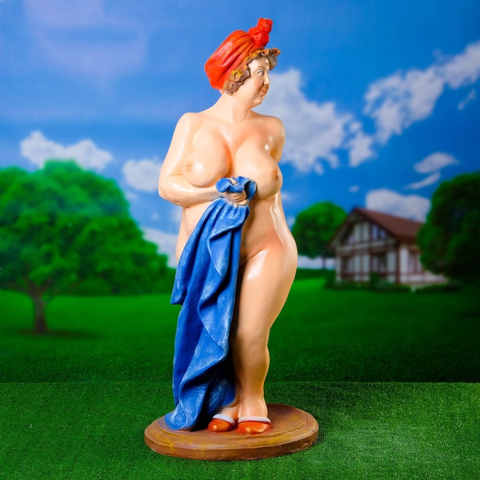Садовая фигура из полистоуна «Банщица», 98×40×40 см