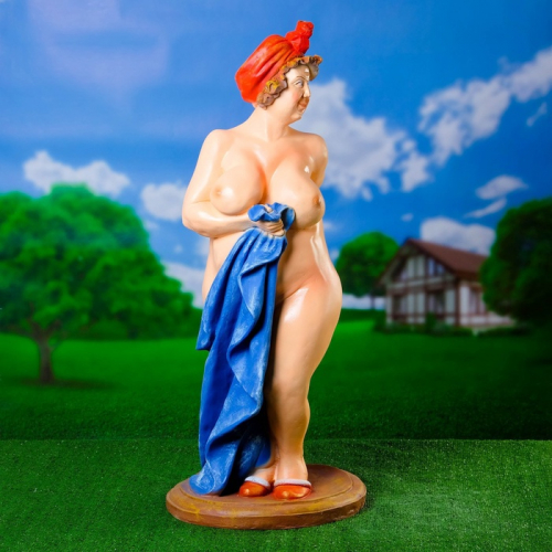 Садовая фигура из полистоуна «Банщица», 98×40×40 см