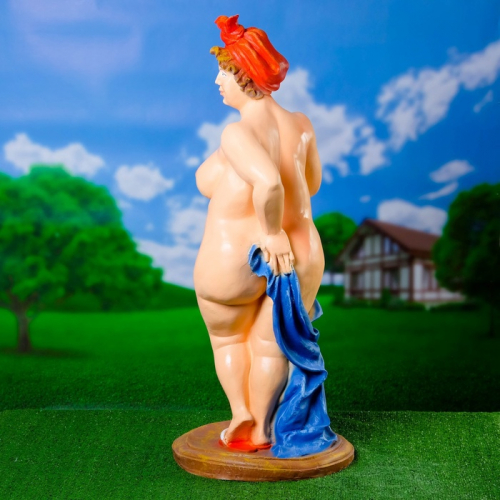 Садовая фигура из полистоуна «Банщица», 98×40×40 см