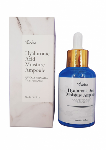 [THINKCO] Сыворотка для лица увлажняющая ГИАЛУРОНОВАЯ КИСЛОТА Hyaluronic Acid Moisture Ampoule, 80 мл