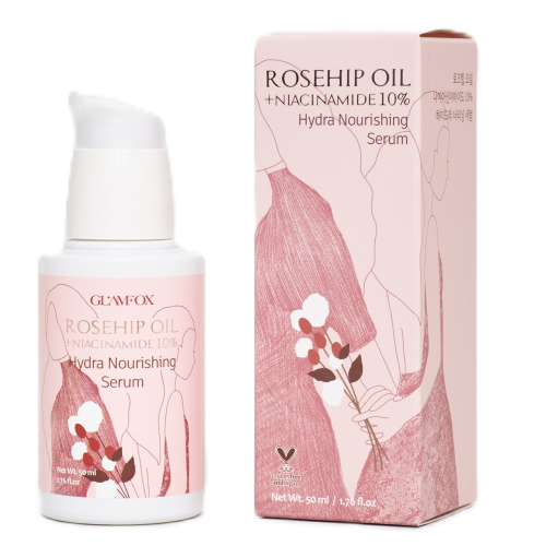 [GLAMFOX] Сыворотка для лица МАСЛО ШИПОВНИКА И НИАЦИНАМИД Rosehip Oil Niacinamide Hydra Nourishing Serum, 50 мл
