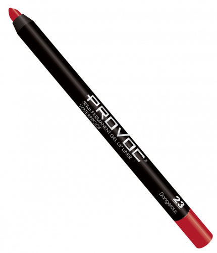 Provoc Гелевая подводка в карандаше для губ, №23 / Semi-Permanent Gel Lip Liner, Dangerous
