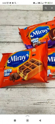  НОВИНКА  Miray Waffle cake, пирожное бисквитное в обёртках