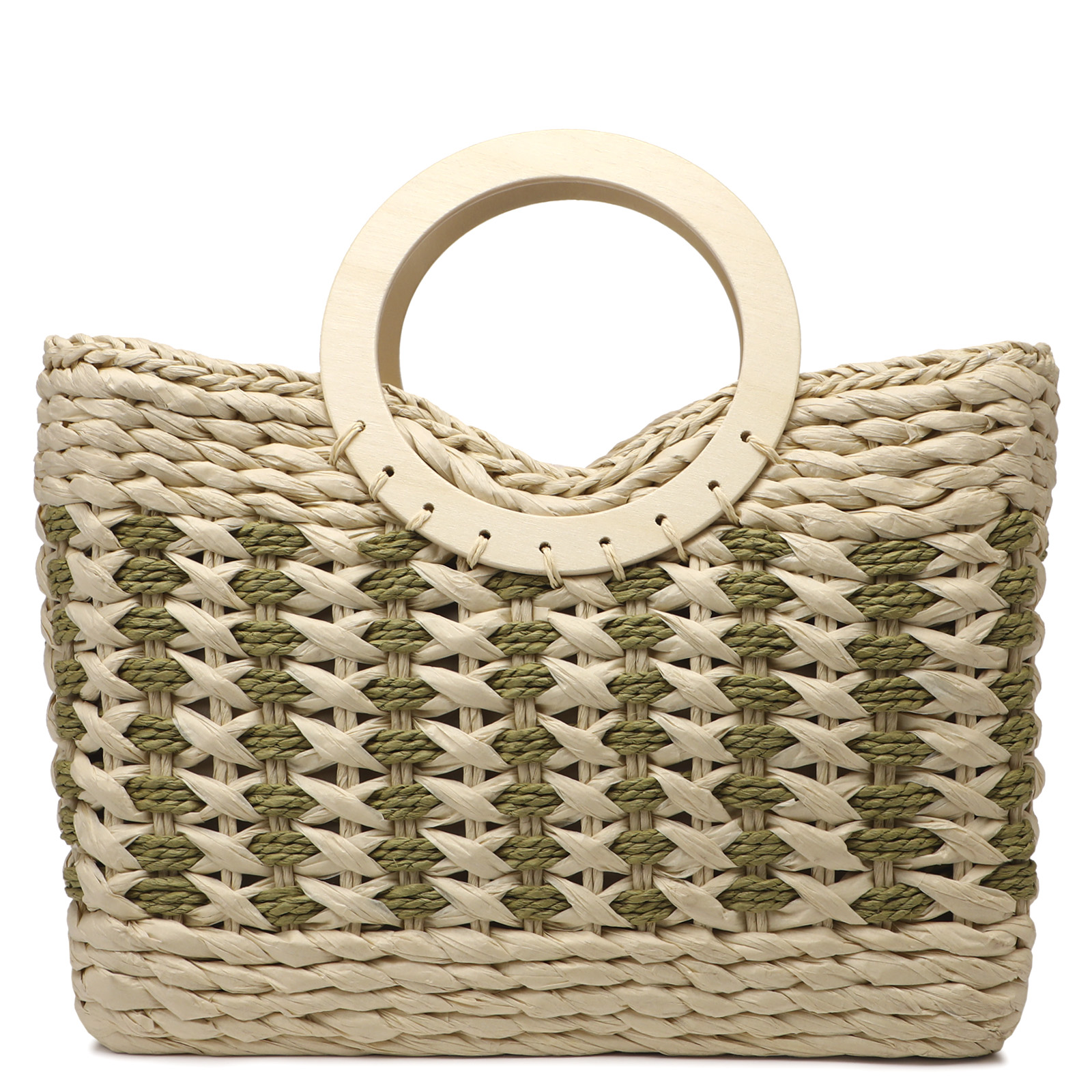 Сумка летняя с ручками TENDANCE 3889045, молочно-бежевый