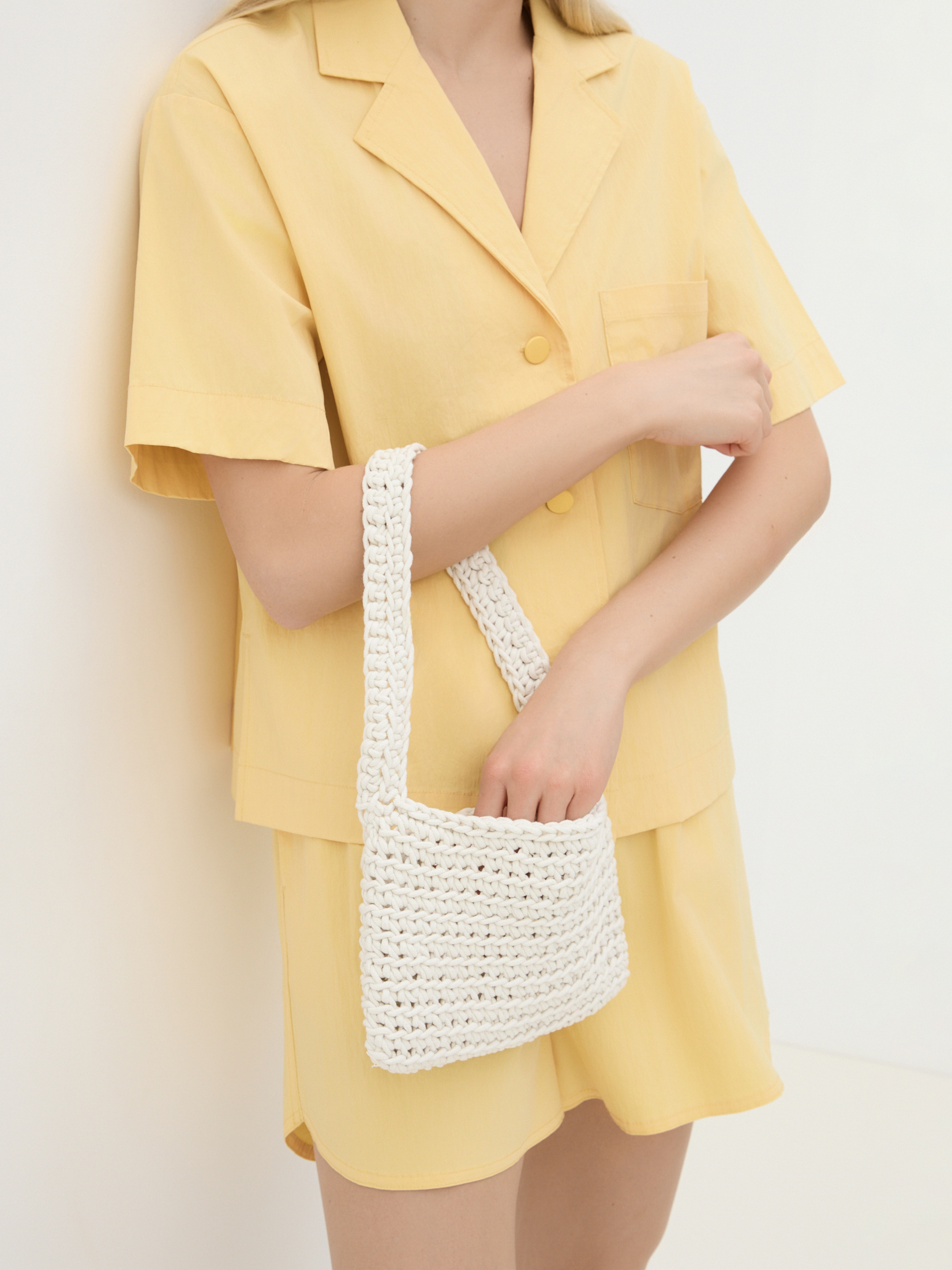 Сумка летняя на плечо TENDANCE 3889022, молочно-белый