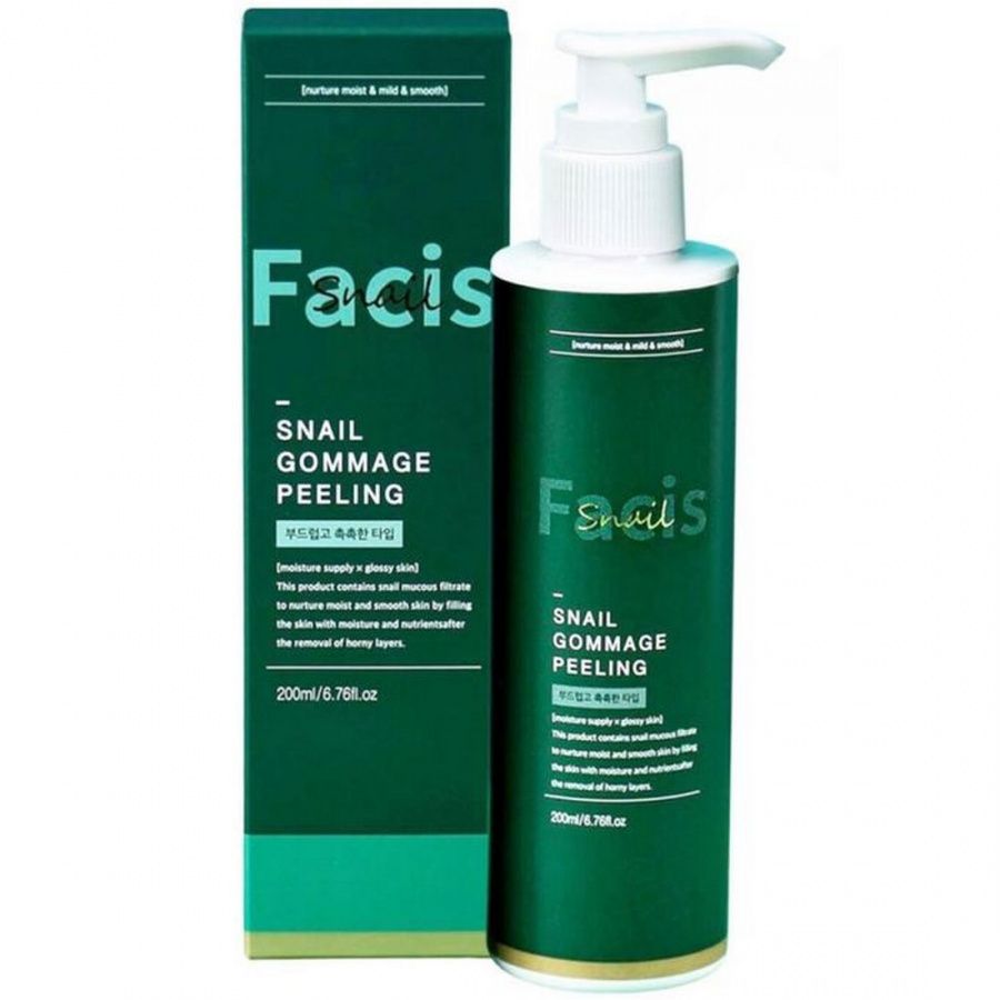 Jigott Уценка Гоммаж-пилинг для лица с муцином улитки / Facis Snail Gommage Peeling, 200 мл