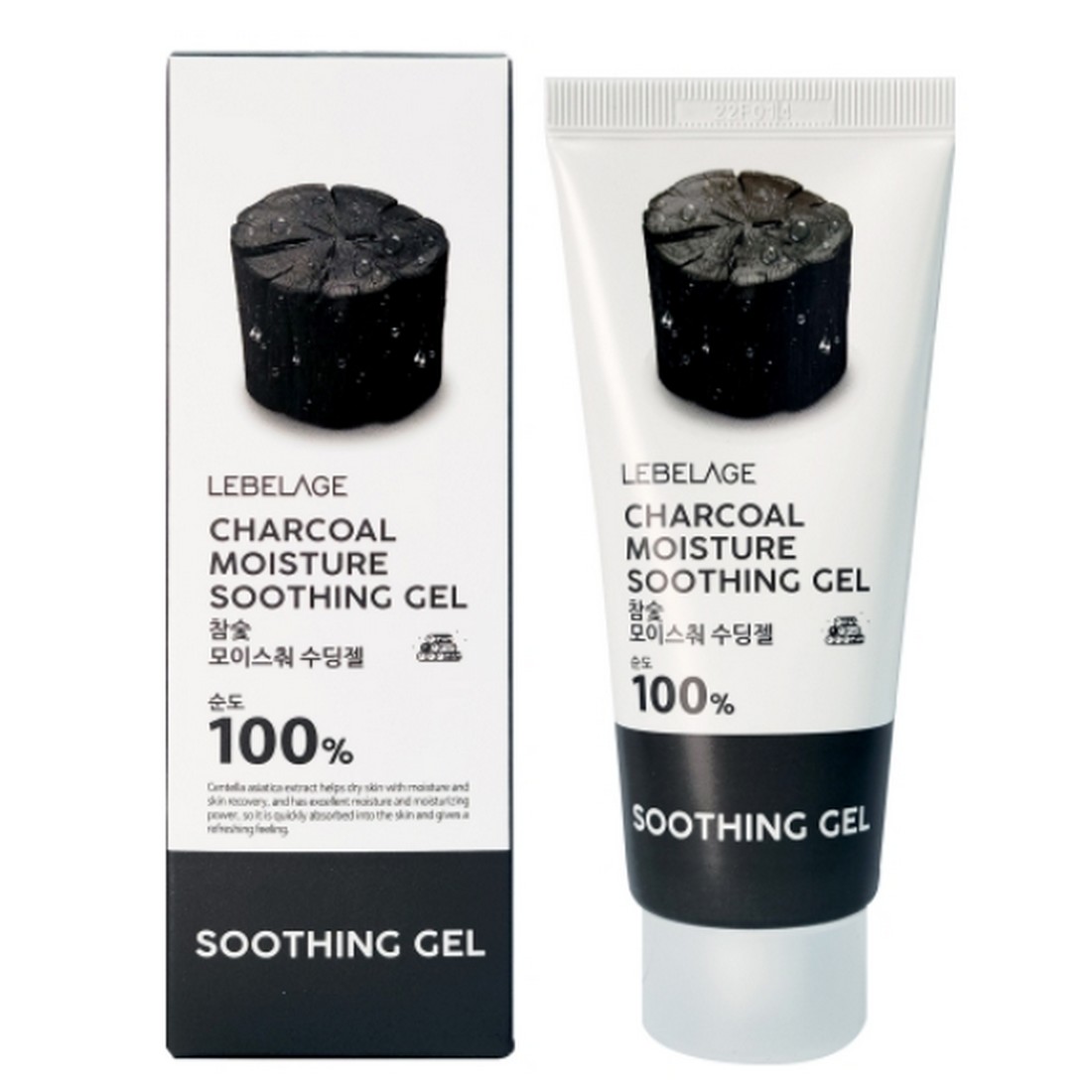 Lebelage Уценка Успокаивающий гель на основе экстракта древесного угля / Charcoal Moisture Soothing Gel, 100 мл