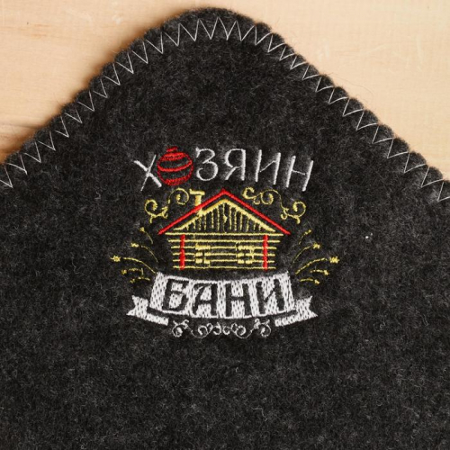 Набор банный: шапка и коврик  