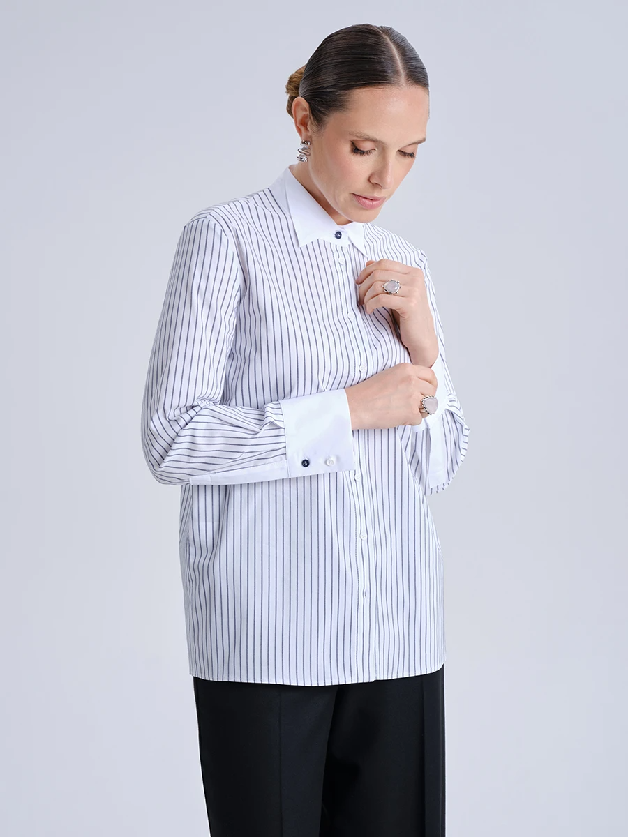 Рубашка в полоску Синий 51.104.9280.229.1