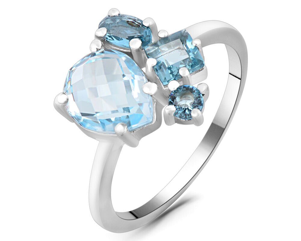 Кольцо, лондон топаз кварц , топаз, Муза