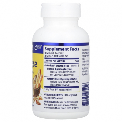 Enzymedica, GlutenEase, капсулы