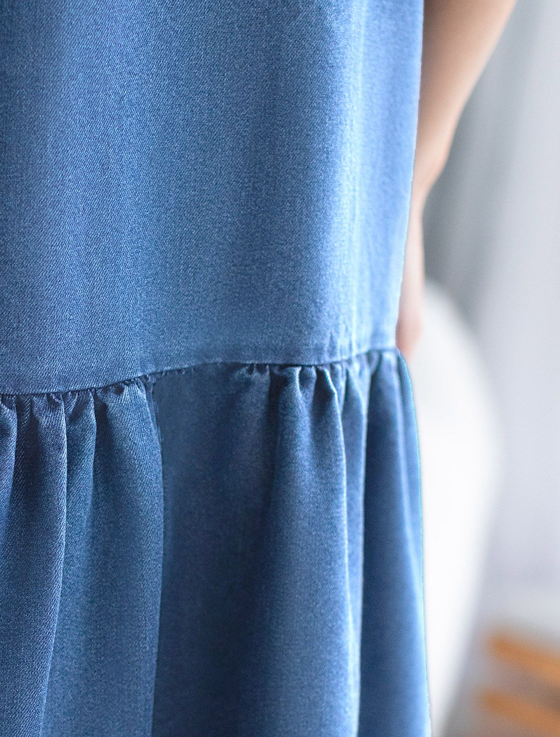 Сарафан из лиоцелла под деним D52.022 синий