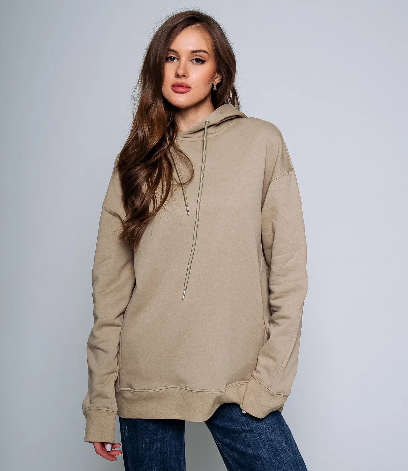 ст. цена2140руб.! Худи #ОКТ1660, хаки