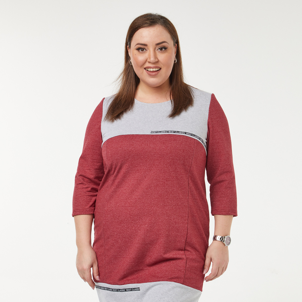 ст. цена2200руб.! Платье, трикотаж, брусничный