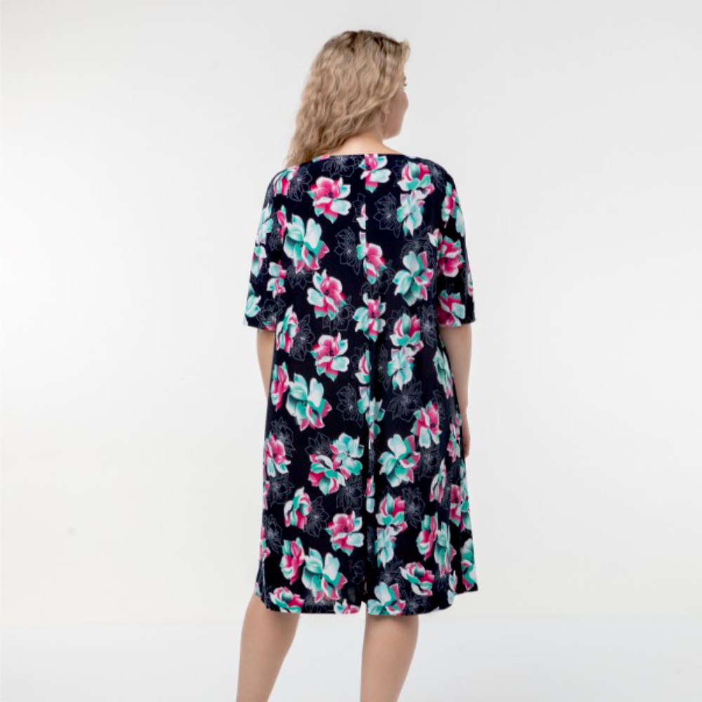 ст. цена2200руб.! Платье, трикотаж, темно-синий