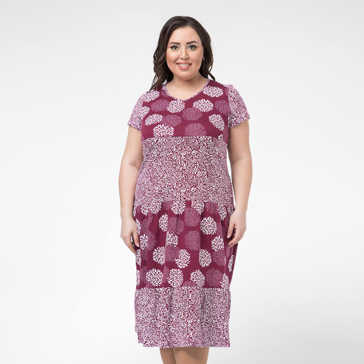 ст. цена2200руб.! Платье, трикотаж, бордовый