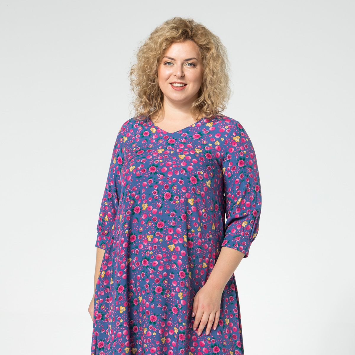 ст. цена2200руб.! Платье, трикотаж, синий