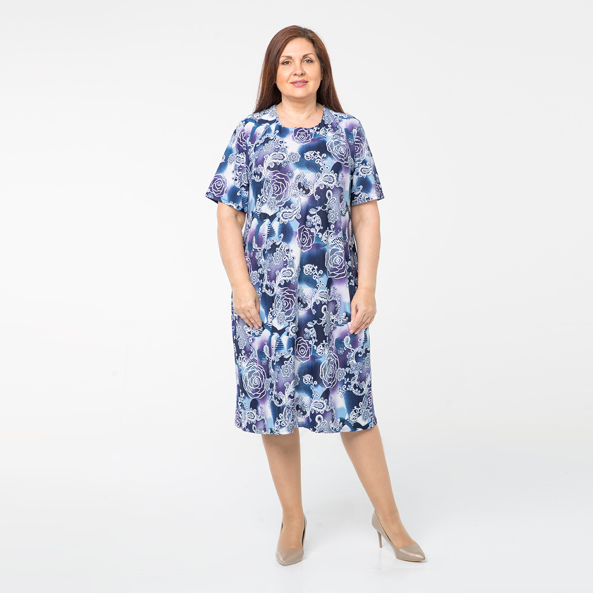 ст. цена1900руб.! Платье, трикотаж, фиолетовый