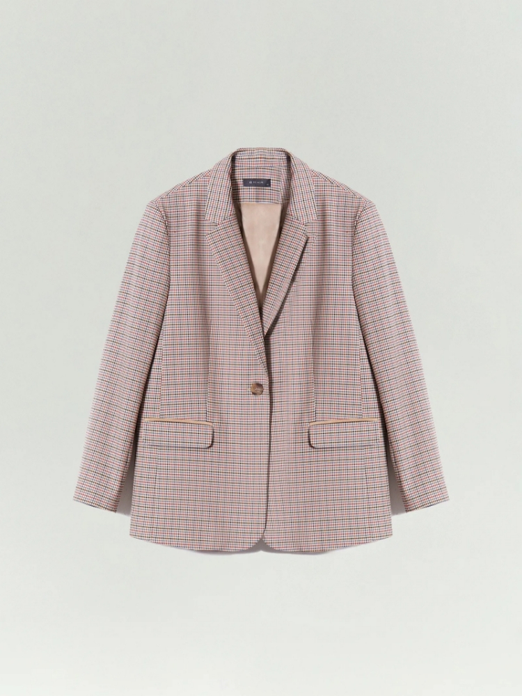 Однобортный жакет с замшевой вставкой ,
60% полиэстер, 37% вискоза, 3% эластан ,