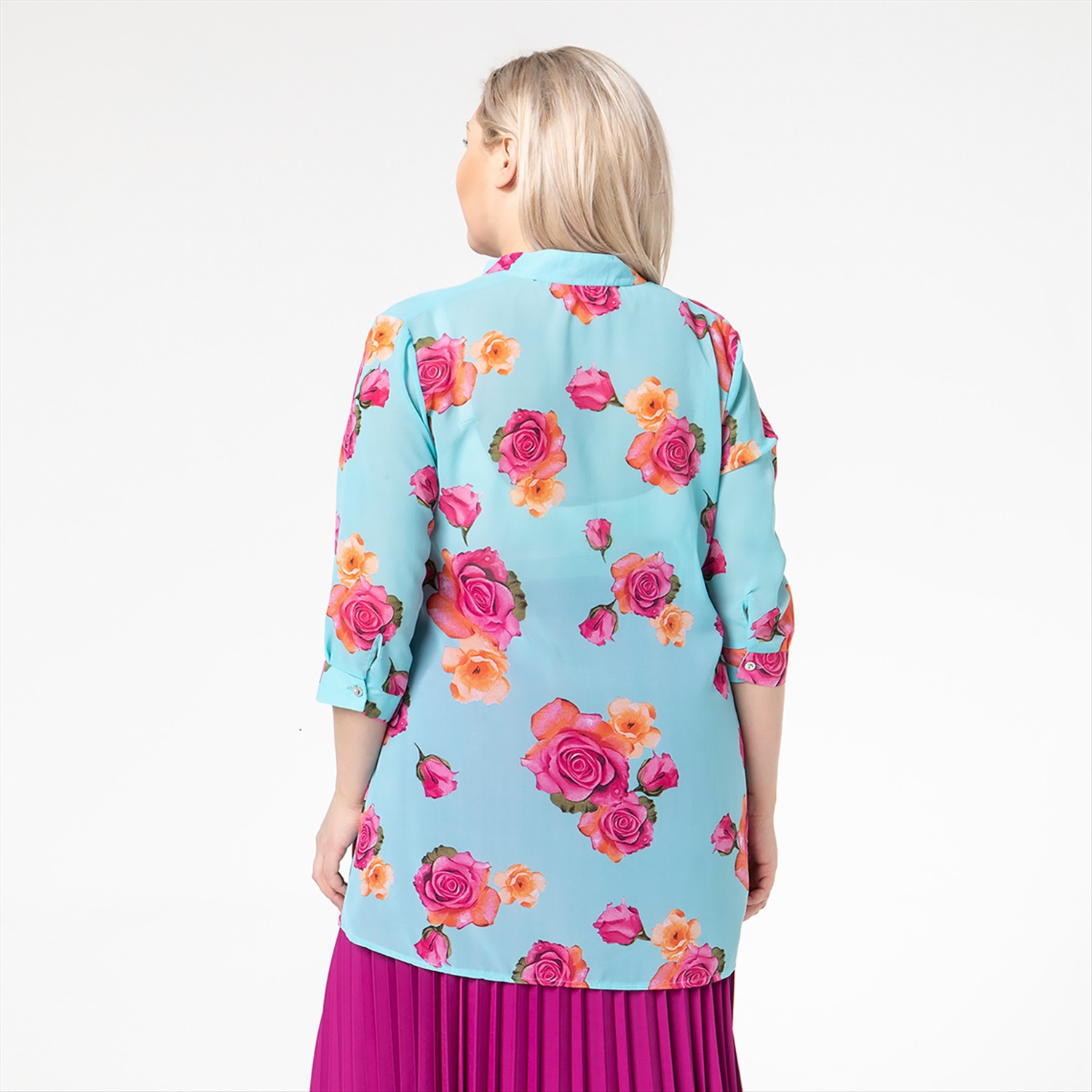 ст. цена1900руб.! Туника, текстиль, голубой