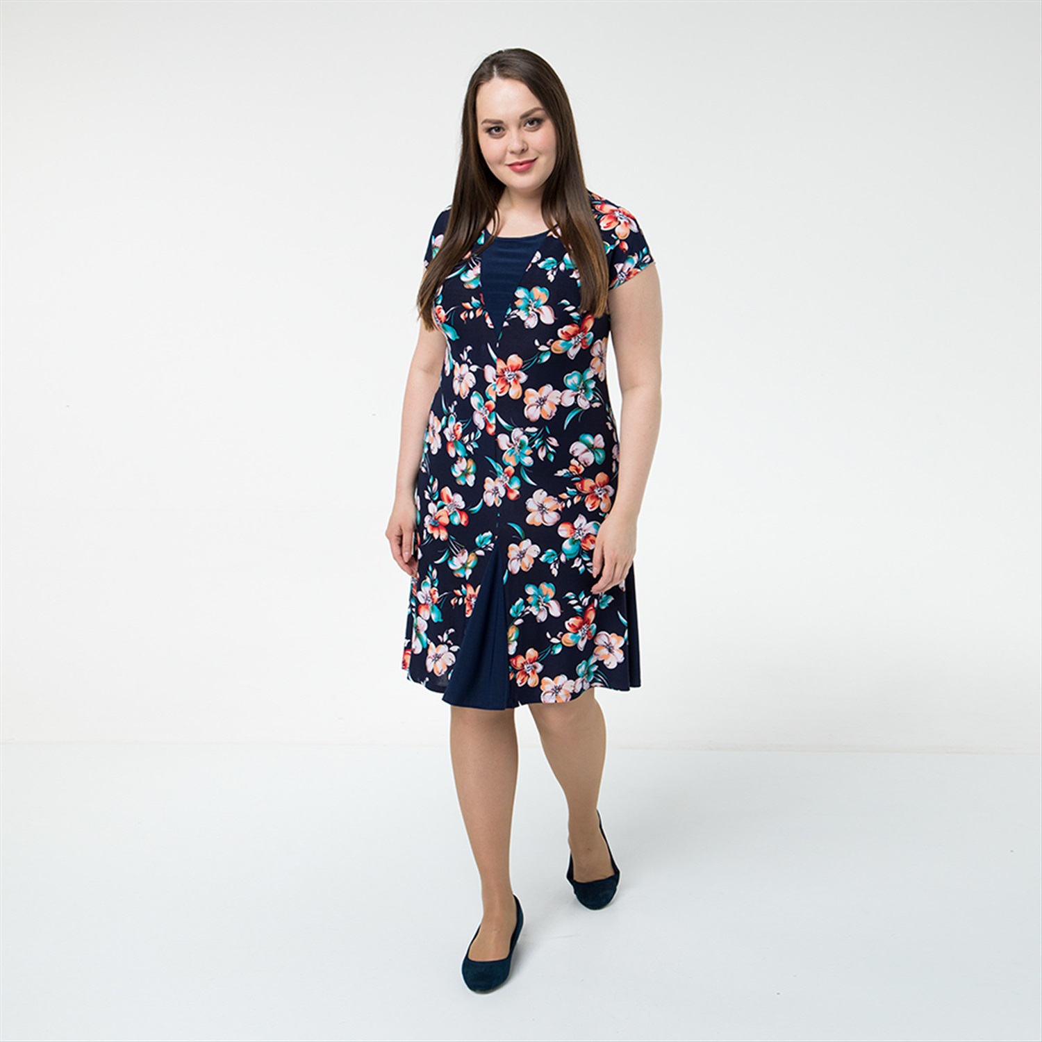 ст. цена1900руб.! Платье, текстиль, оранжевый