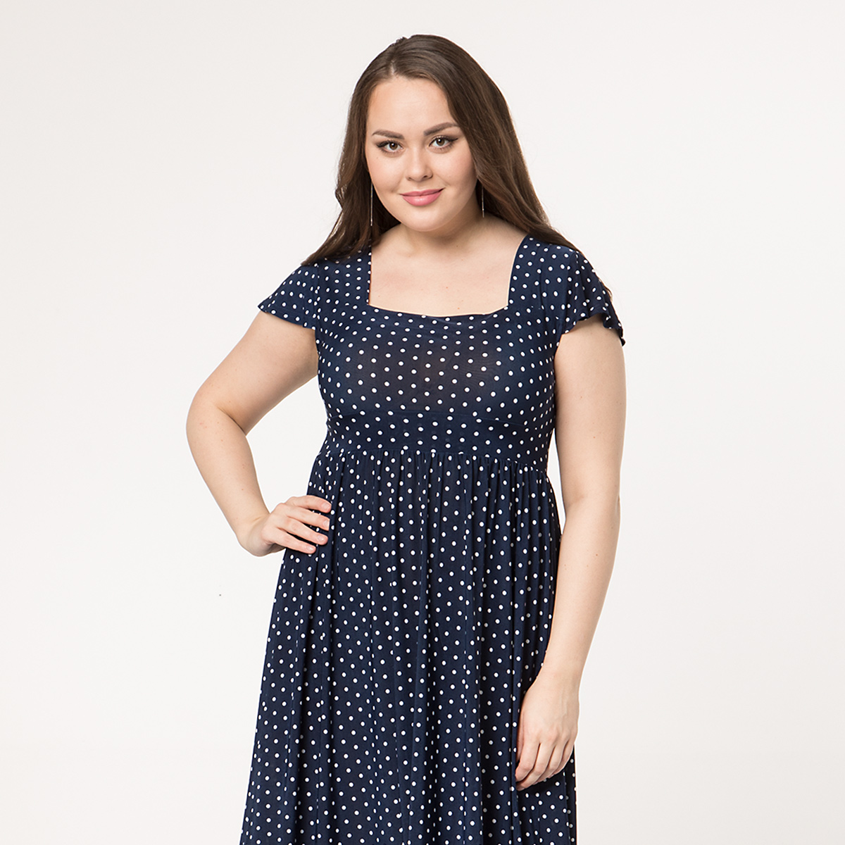 ст. цена1000руб.! Сарафан, трикотаж, синий