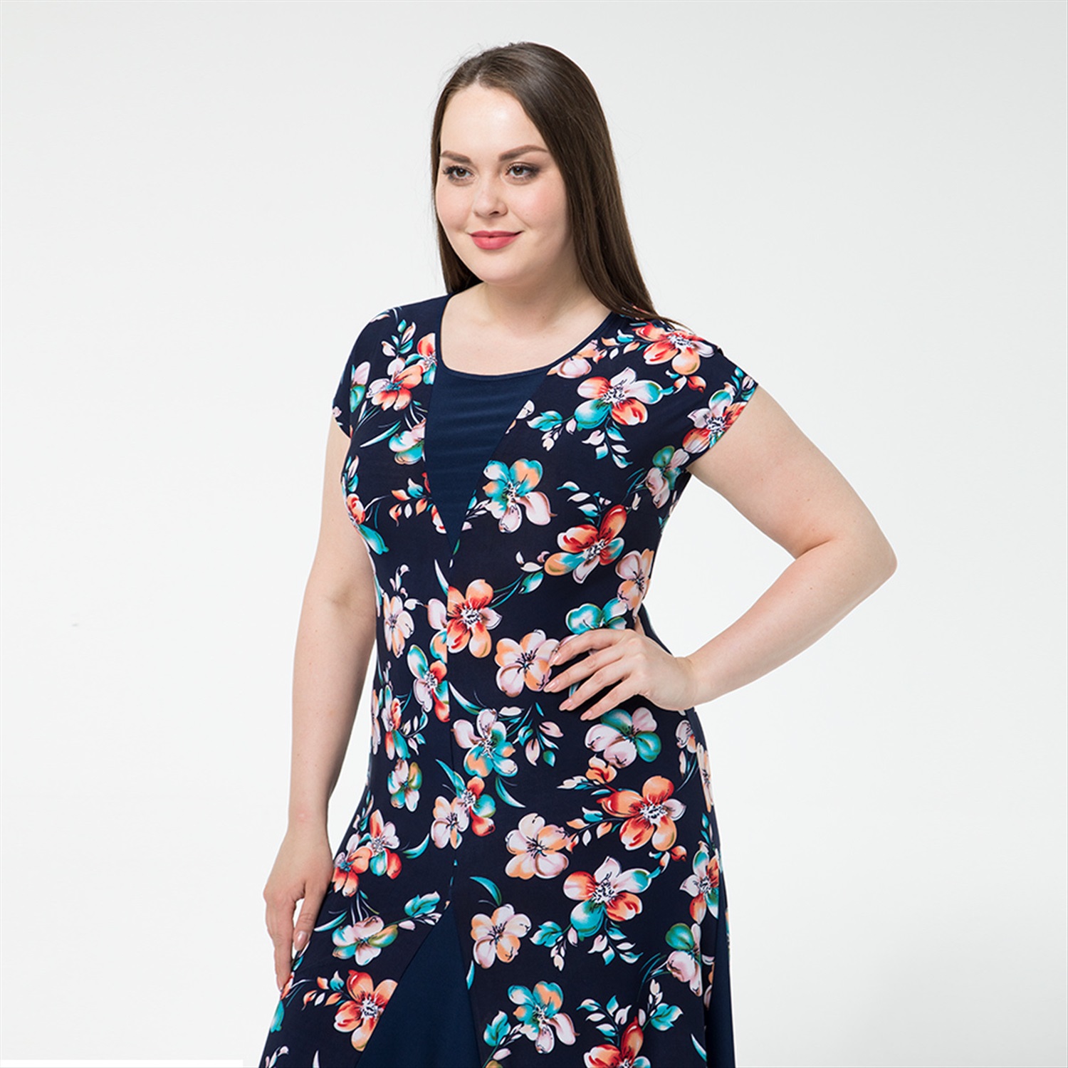 ст. цена1900руб.! Платье, текстиль, оранжевый