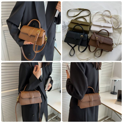Женская кожаная сумка 8578 BROWN