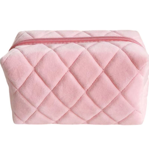 Женская меховая косметичка COS-55 PINK
